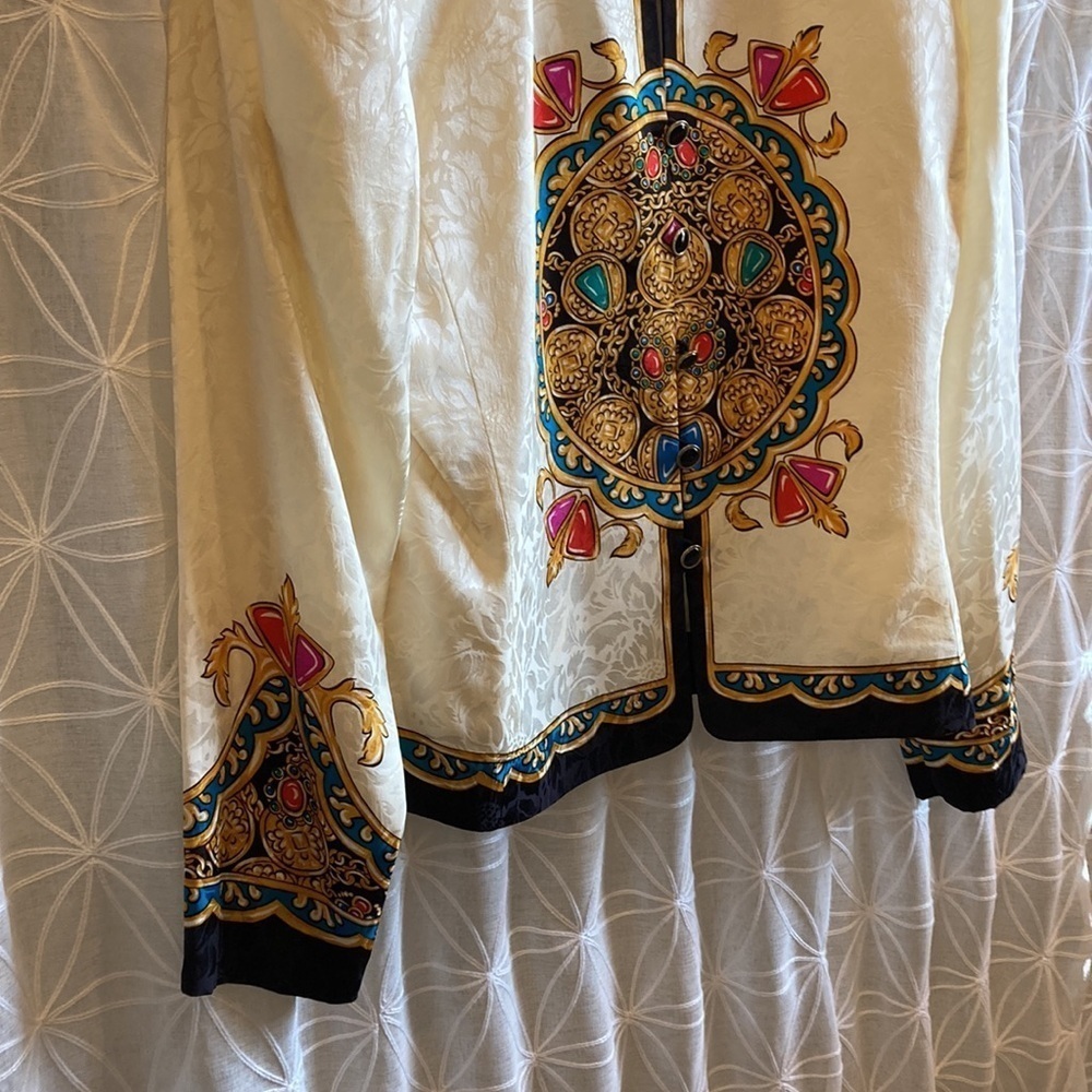 Vintage Adrianna Papell Silk Blazer - Picture 8 of 14